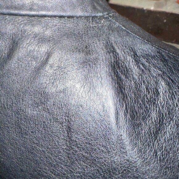 Theory Black Belair Leather Bomber Jacket Size Small - Picture 6 of 9